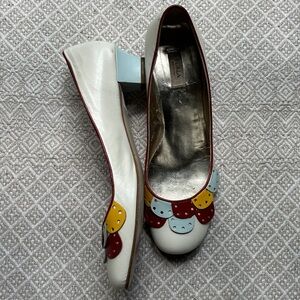 Rare Furla Made in Italy Leather Ballet Pump